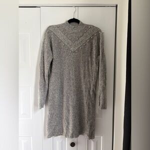 LOFT Heather Gray Sweater Dress